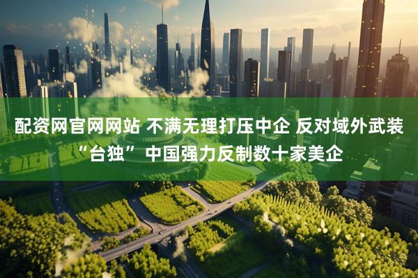 配资网官网网站 不满无理打压中企 反对域外武装“台独” 中国强力反制数十家美企