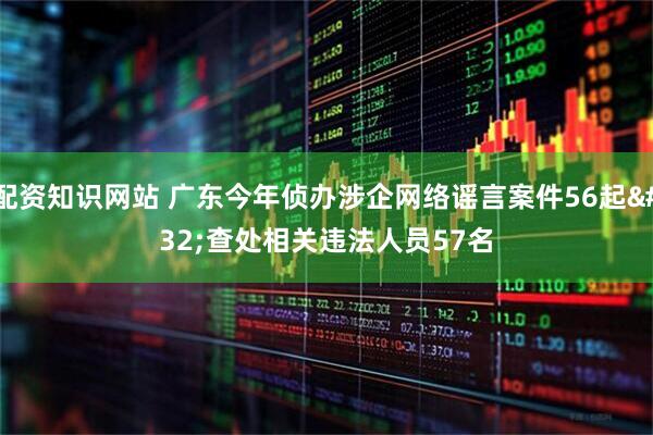 配资知识网站 广东今年侦办涉企网络谣言案件56起 查处相关违法人员57名